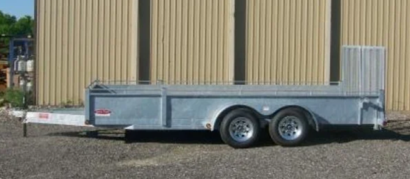 Landscape Trailers  82x14 3 Ton Galvanized Landscape Trailer - Built to Last! Photo